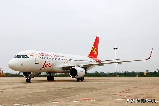 北部湾航空有多少架飞机,北部湾航空空客320窄体机