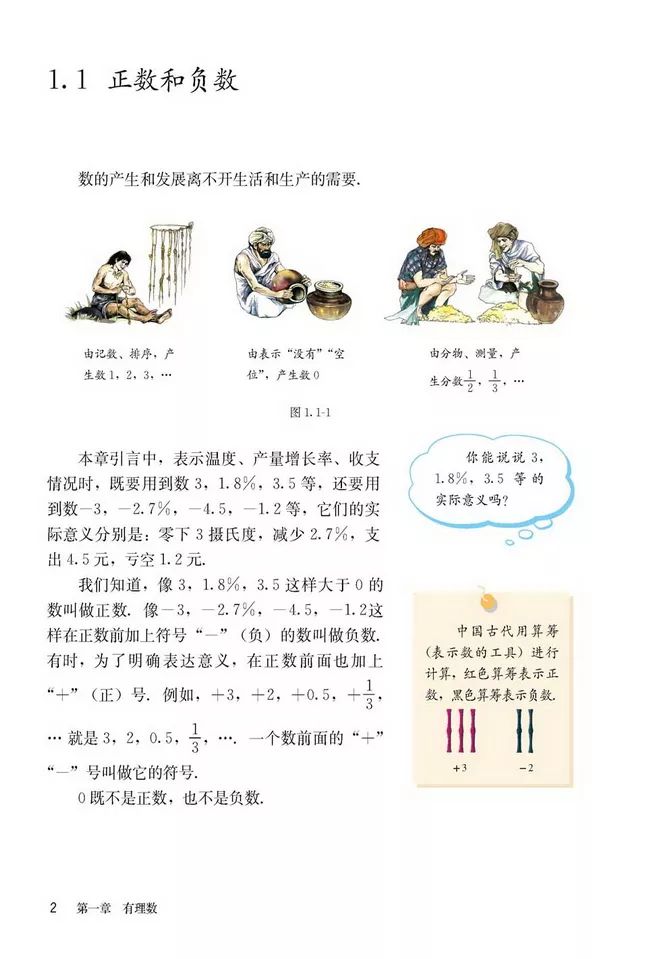 人教版数学七年级上册电子课本(高清可*载下**),暑假预习用