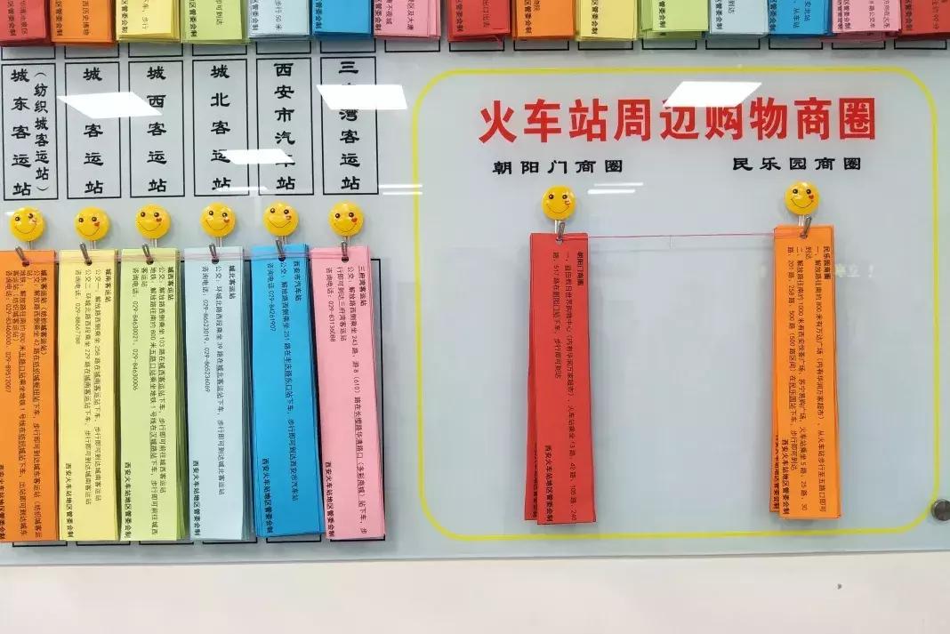 西安地铁上的彩虹指引条,西安地铁站设置彩虹指引条