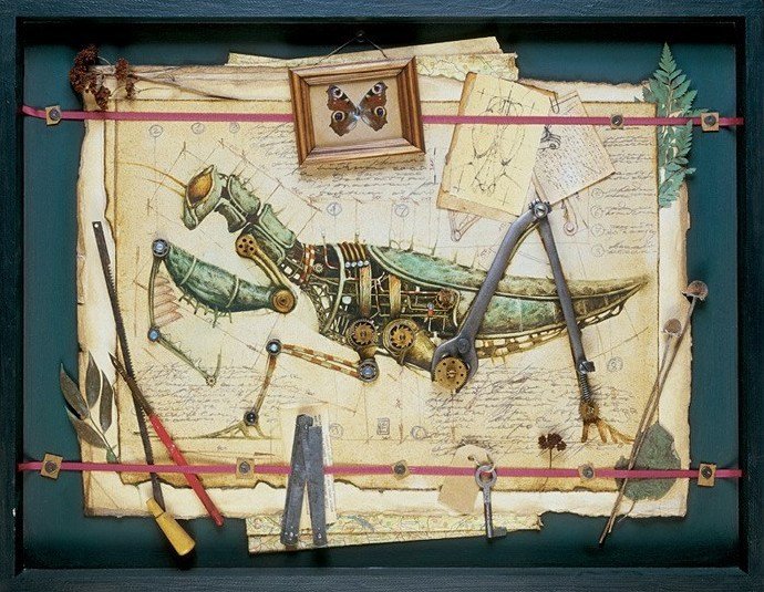 蒸汽朋克风格动物插画,蒸汽朋克插画动物