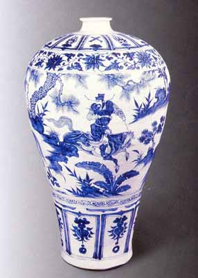 清代青花瓷人物故事,元代中早期青花釉里红瓷器图片