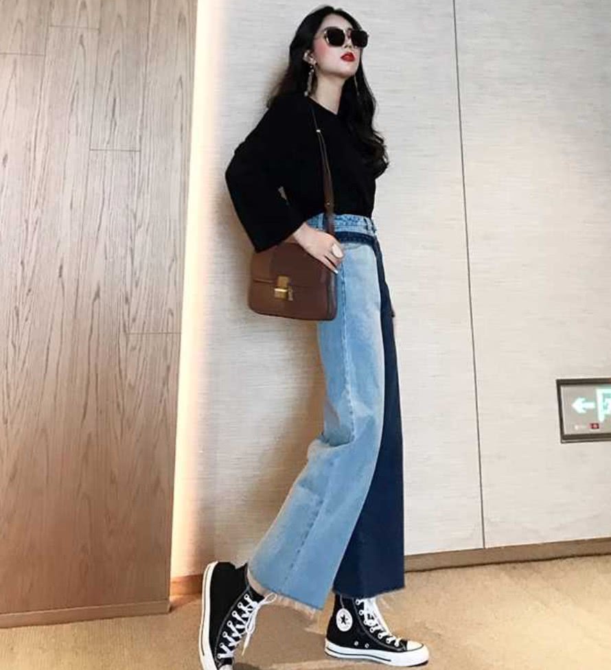 蓝色匡威搭什么裤子,蓝色匡威搭配啥裤子