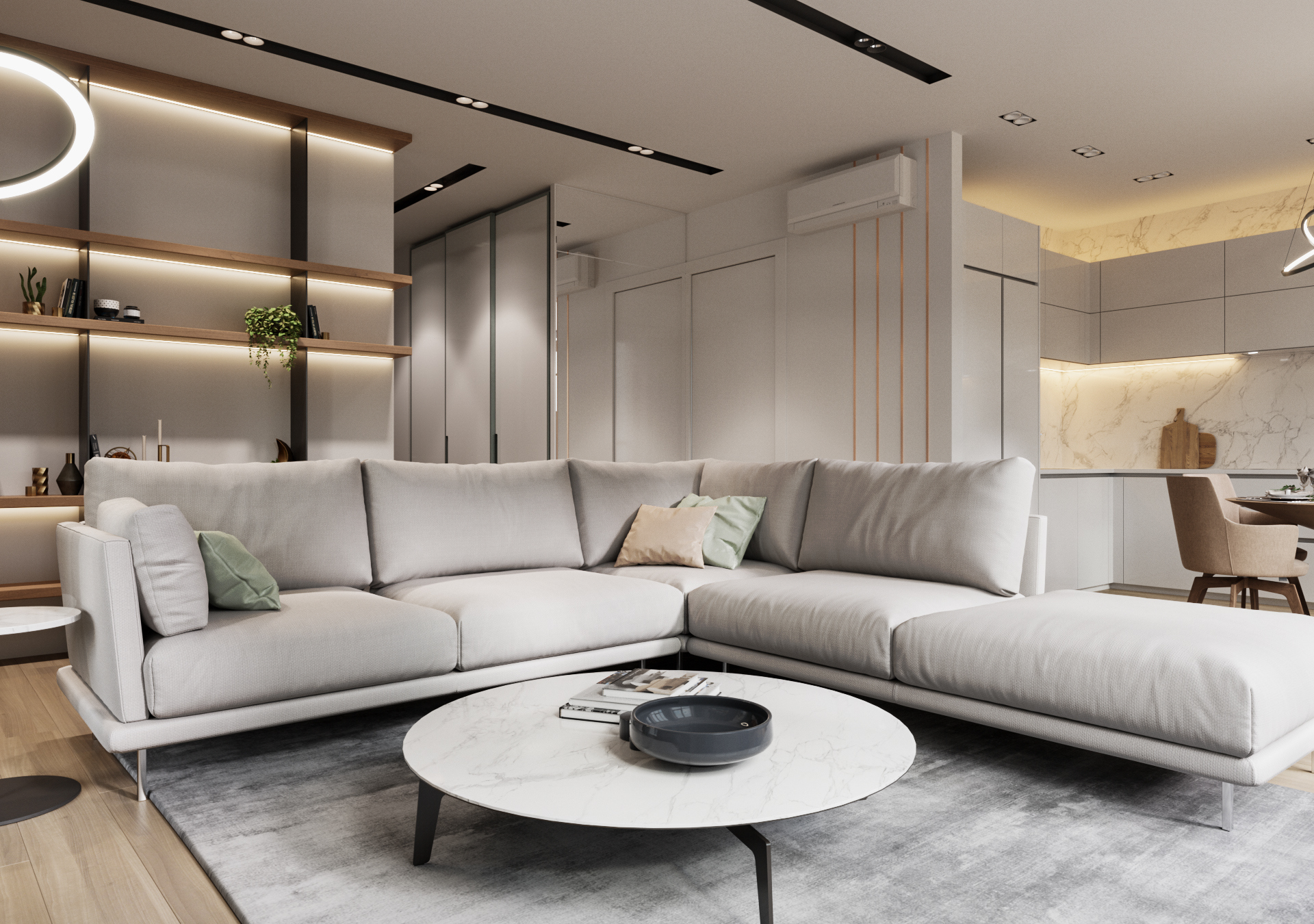 现代化家居装修设计,家居设计现代轻奢装修风格