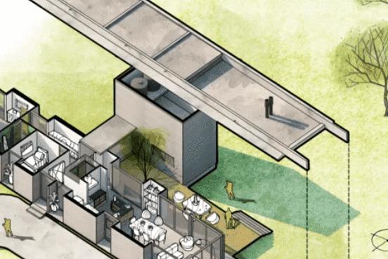 领导求你用插画风画建筑！因为他也想早点下班！附插画效果图素材