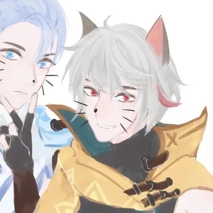 10-13岁女生小学生仙气闺蜜头像,超好看的男生兄弟动漫头像