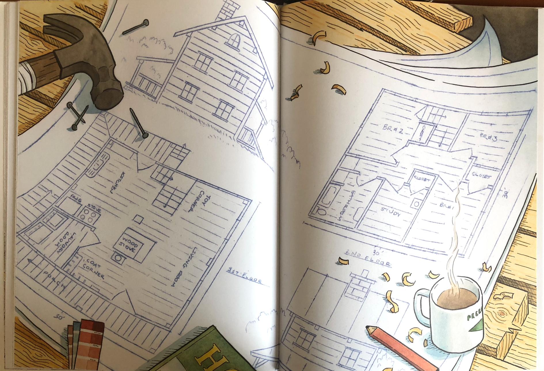 房屋建造全过程绘本,自己的家才是最好的绘本故事