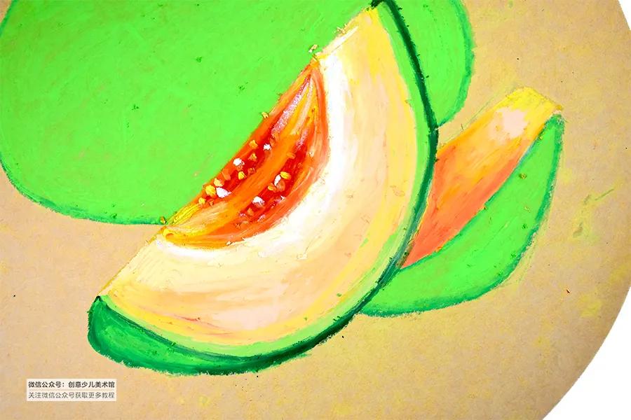 油画棒教程简单初学者儿童画,儿童油画棒画基础教程水果