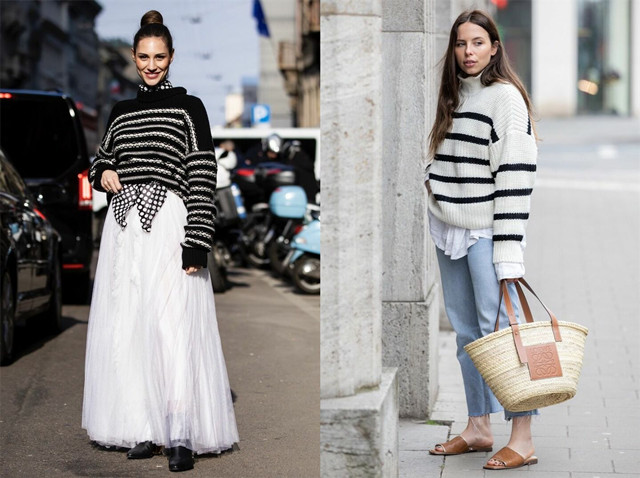 横条纹衫怎么搭配,横条纹衫适合什么女人穿