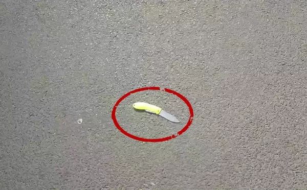 外卖小哥接订单帮买刀,水果刀送货上门