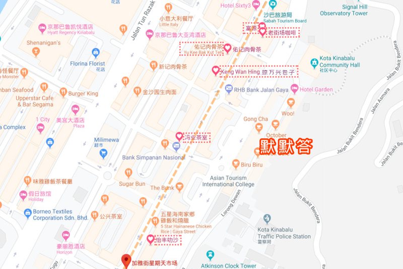 沙巴夜市七天游记,沙巴加雅街第一家肉骨茶