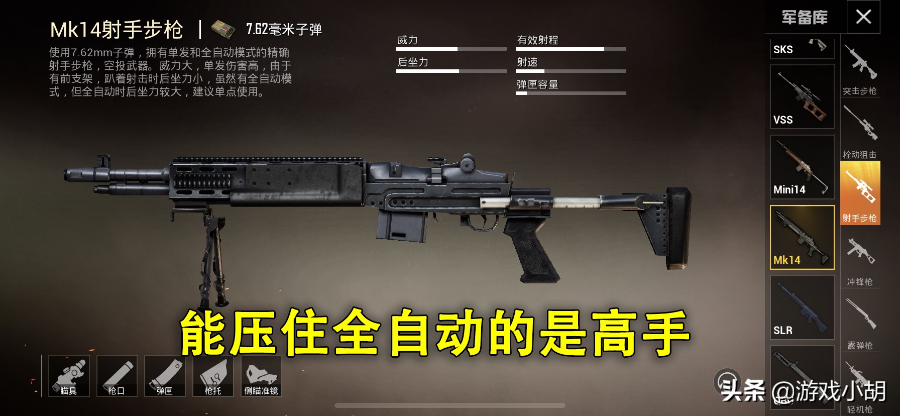 和平精英中哪个枪械更适合你测试,和平精英是看技术还是看枪