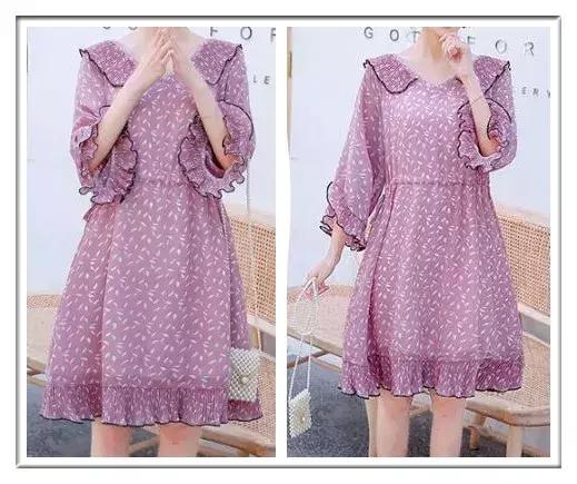 孕妇黑色连衣裙气质高级感,潮妈孕妇假两件夏天连衣裙