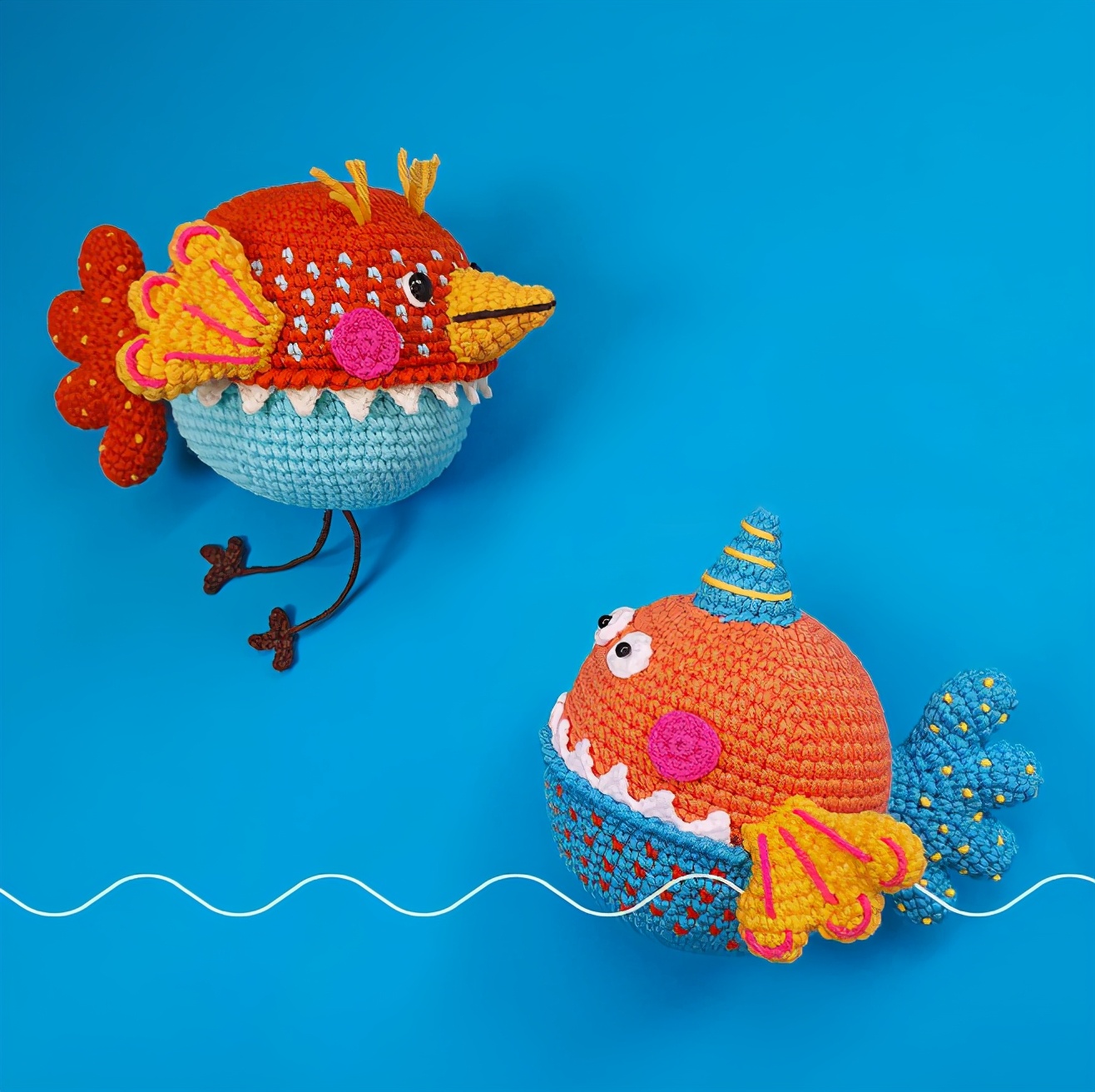 纯毛线钩织小玩意,最火毛线钩织