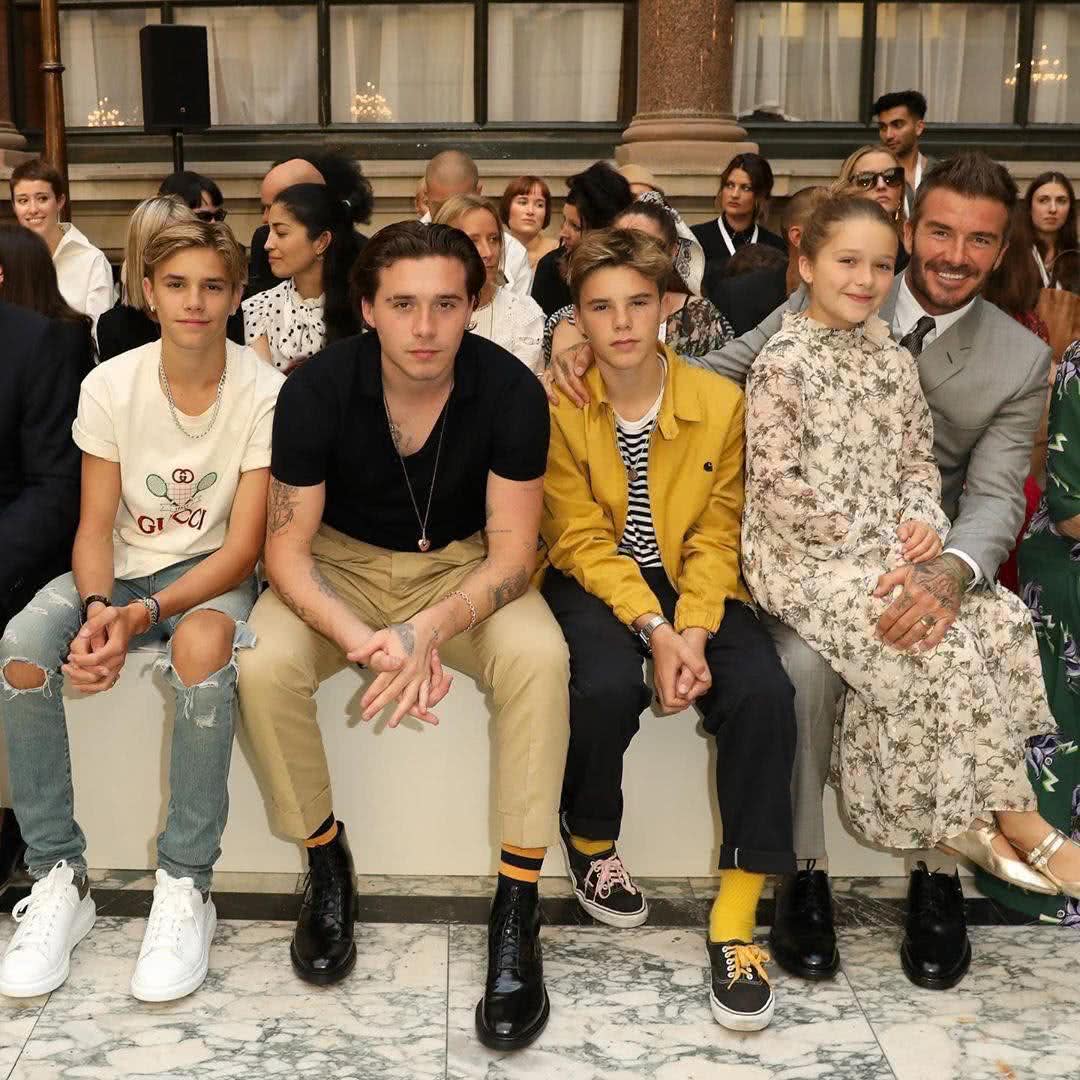 贝克汉姆一家宠小七,超级奶爸贝克汉姆和小七公主