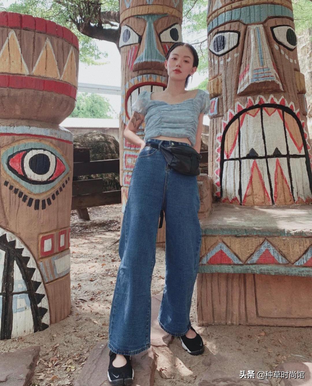 渣女裤新款牛仔,最近很火的渣女裤秋冬