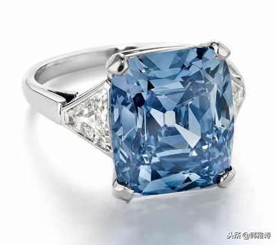 Bulgari宝格丽8.08ct鲜彩蓝钻戒指100000000元左右成交