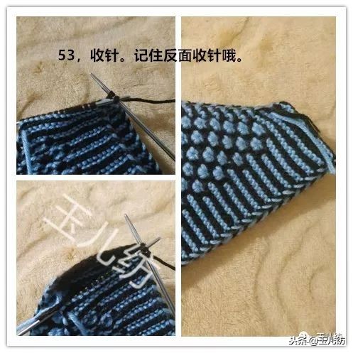 两边太阳花中间三角拖鞋编织教程,棉拖鞋两边太阳花完整的织法