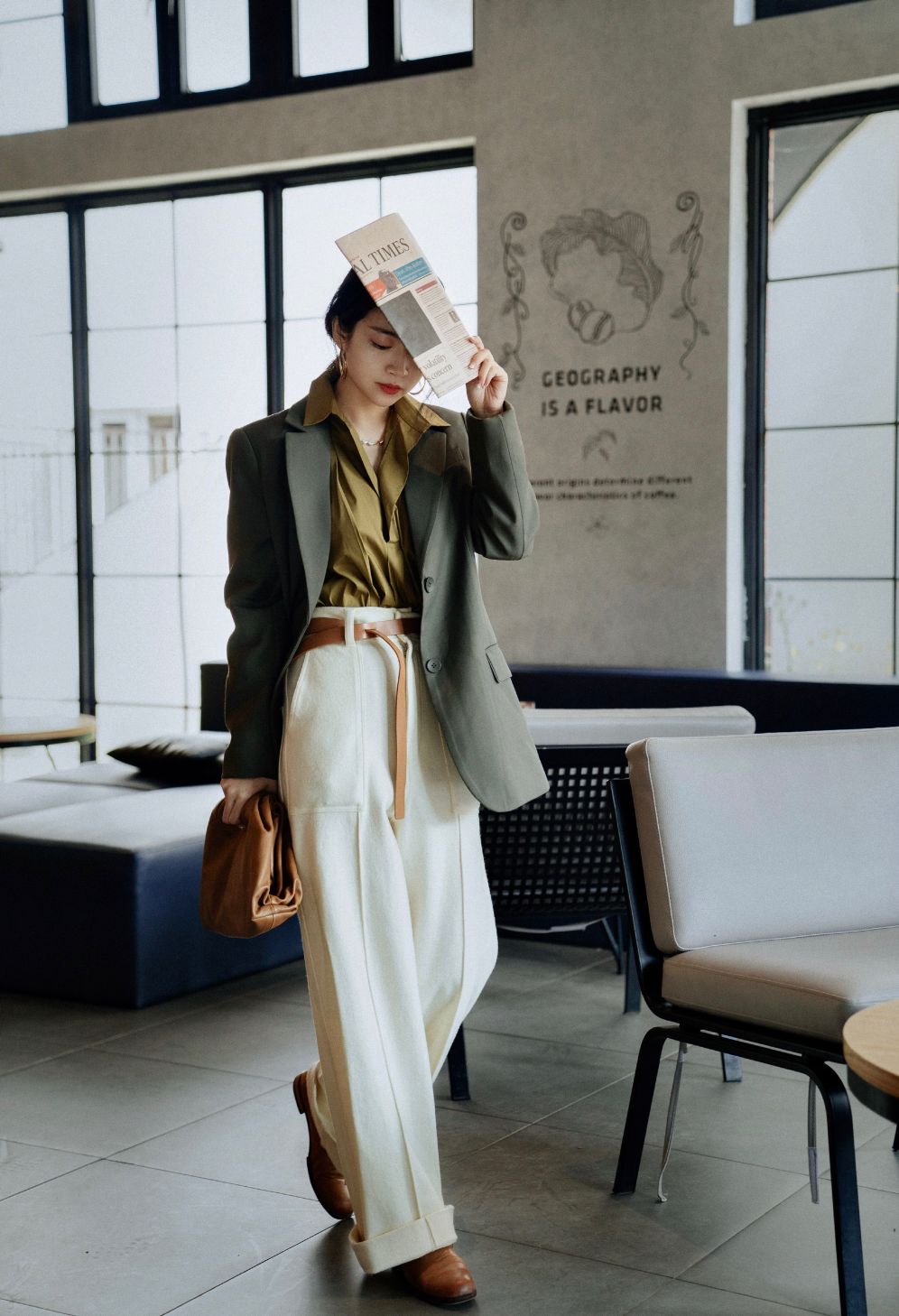 搭阔腿裤雪纺衫上衣新款时尚减龄,雪纺衫阔腿裤搭配大全