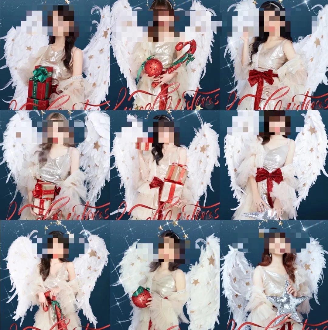 拍完海马体才知道自己有多丑,海马体圣诞情侣照写真吐槽