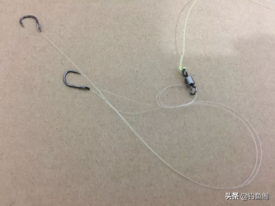 台钓子线连接八字环最结实的方法,野钓子线与八字环的连接方法