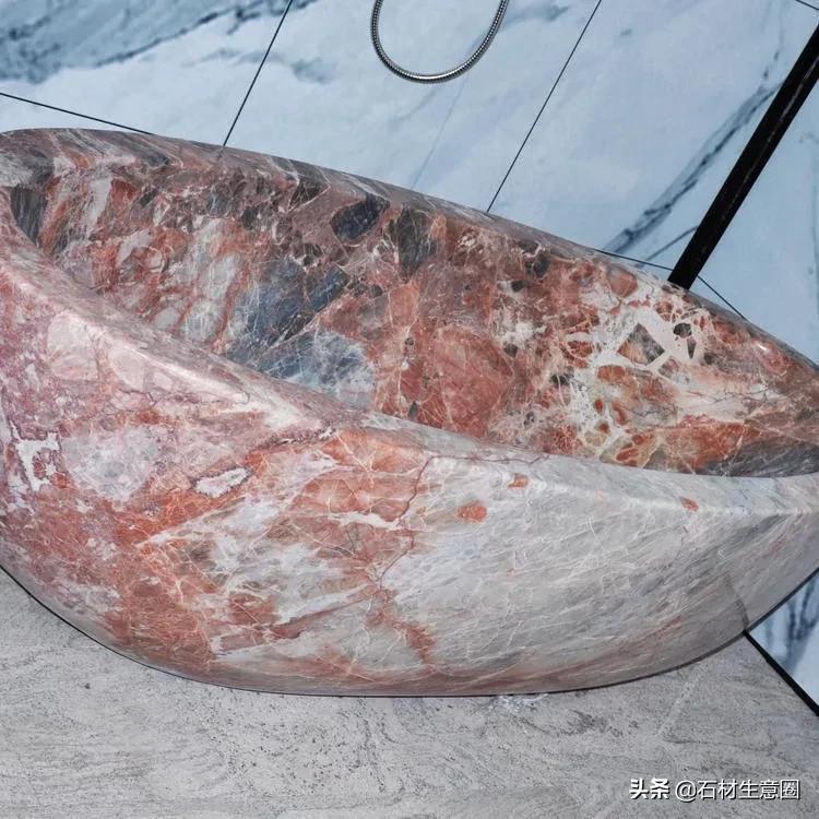 最好看的红色大理石,红色大理石楼梯效果图