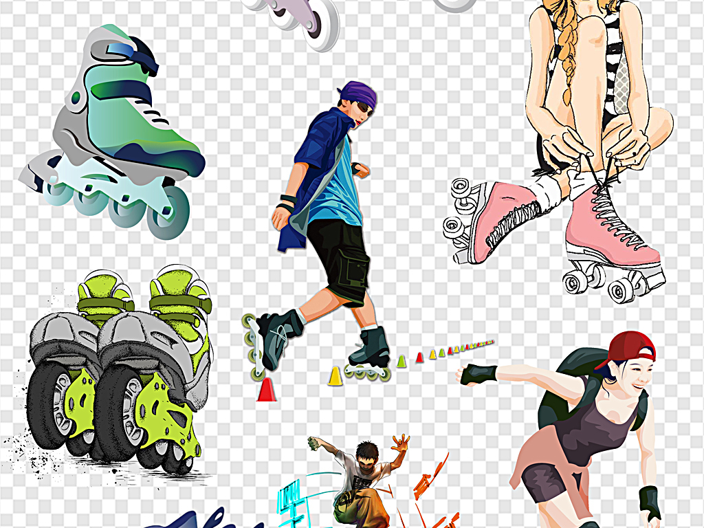 轮滑动作起源,轮滑起源教学视频