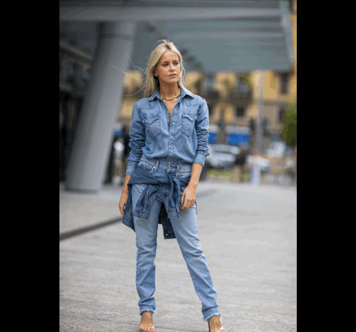 牛仔衬衫不会搭配?最in的“搭配灵感”送你,夏天这样穿真有范儿