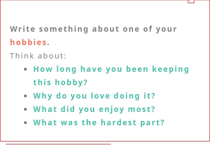 话题英语|打游戏?收藏?听歌?看电影?谁还没点爱好啦