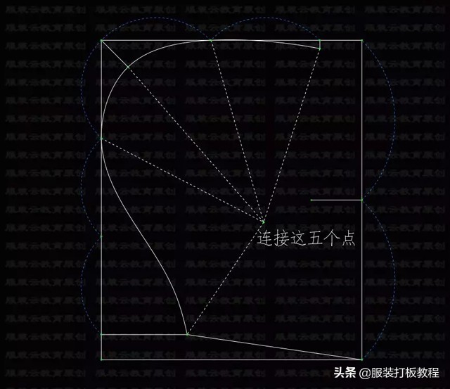 大海服装落肩袖卫衣裁剪图,100码幼童落肩袖卫衣裁剪方法