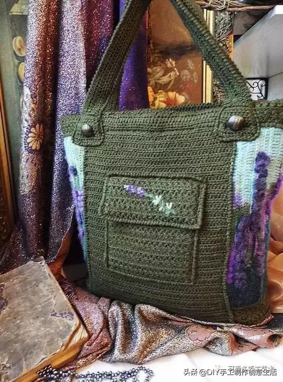 厉害了，极美爱尔兰钩花包包，看了这个才是真服气