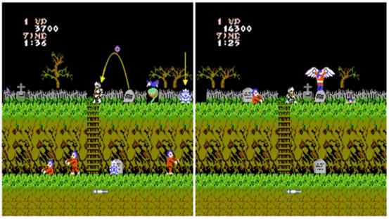 经典fc游戏通关魔界村,fc版魔界村