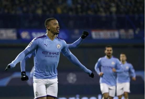 热苏斯绝杀圣徒助曼城夺冠,曼城斯特林热苏斯