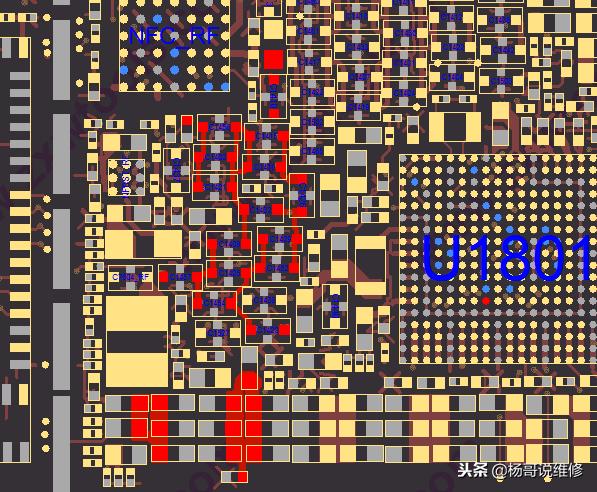 苹果7耗电快主板漏电维修思路,苹果7修基带cpu主供电短路