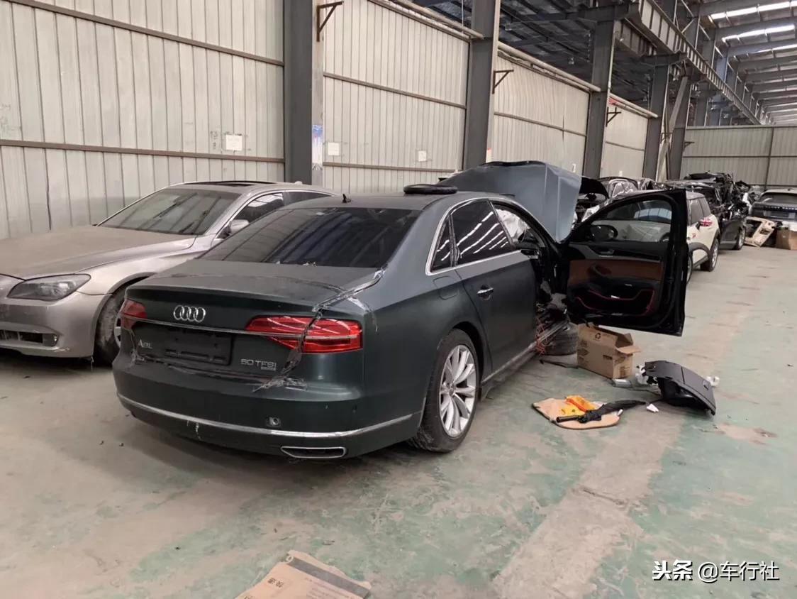 2015事故车奥迪a8l出售,2012奥迪a8事故车