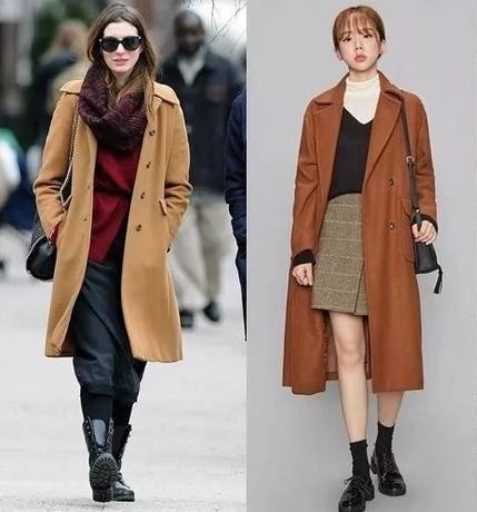 不同颜色的大衣穿法,灰色呢子大衣里面穿什么颜色好看