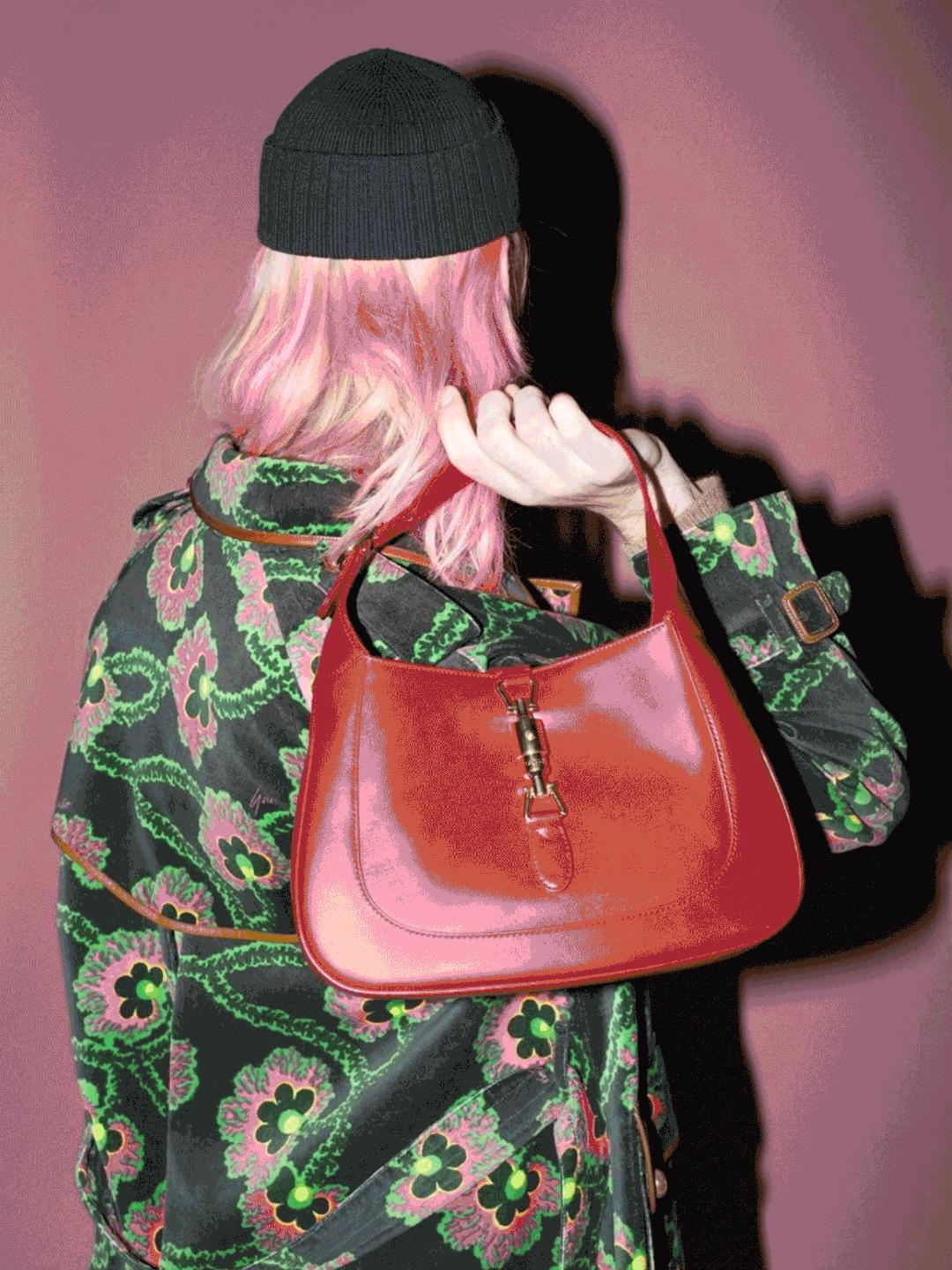 复古辣妹腋下包小众质感新月包,意大利腋下包推荐小众高级款