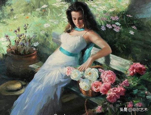 美人如花——一组温婉知性的俄罗斯女性人体油画欣赏