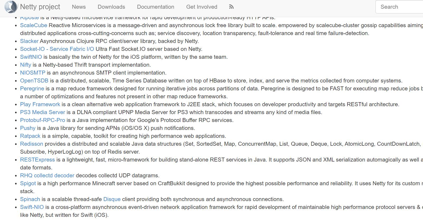 netty开源框架有哪些,netty哪些项目有用到
