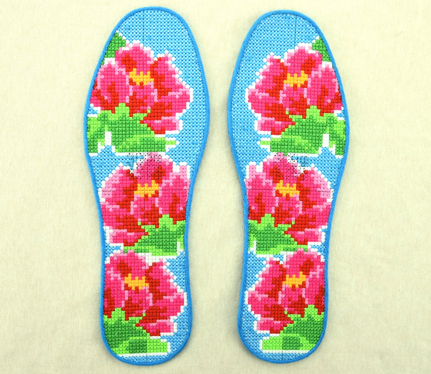 纯手工绣花鞋垫的花样,手工绣花鞋垫花样全部