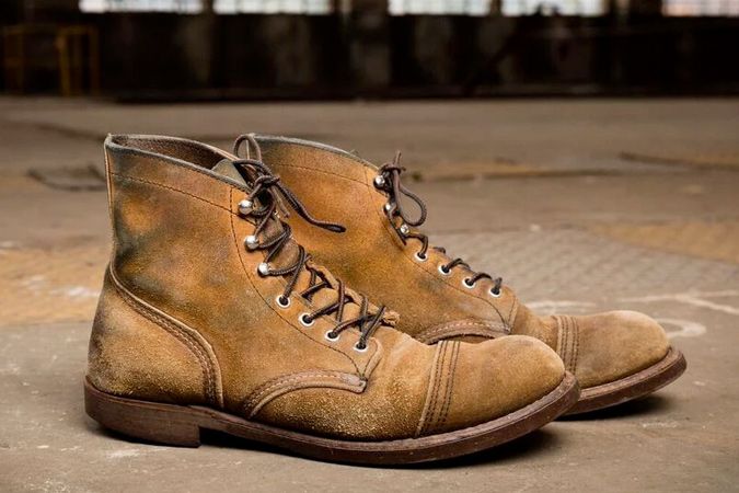 麂皮工装靴男款,男士最好的皮靴