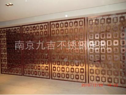 酒店木饰面镂空隔断效果图大全,酒店隔断花格效果图