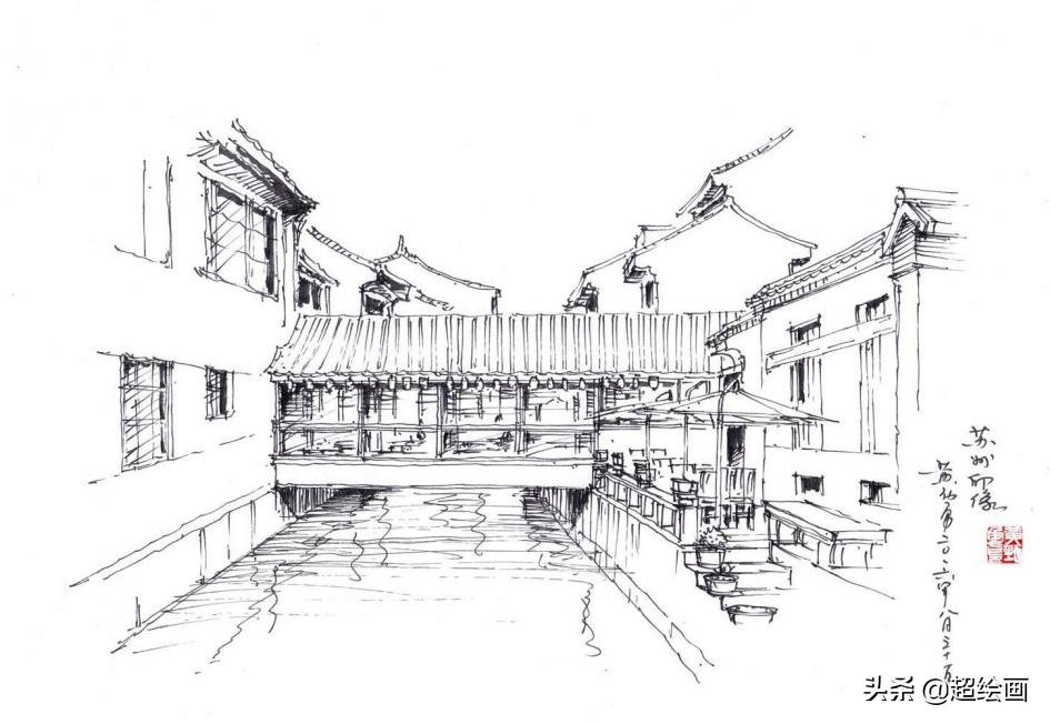 十大顶级钢笔画速写,钢笔速写100幅图片