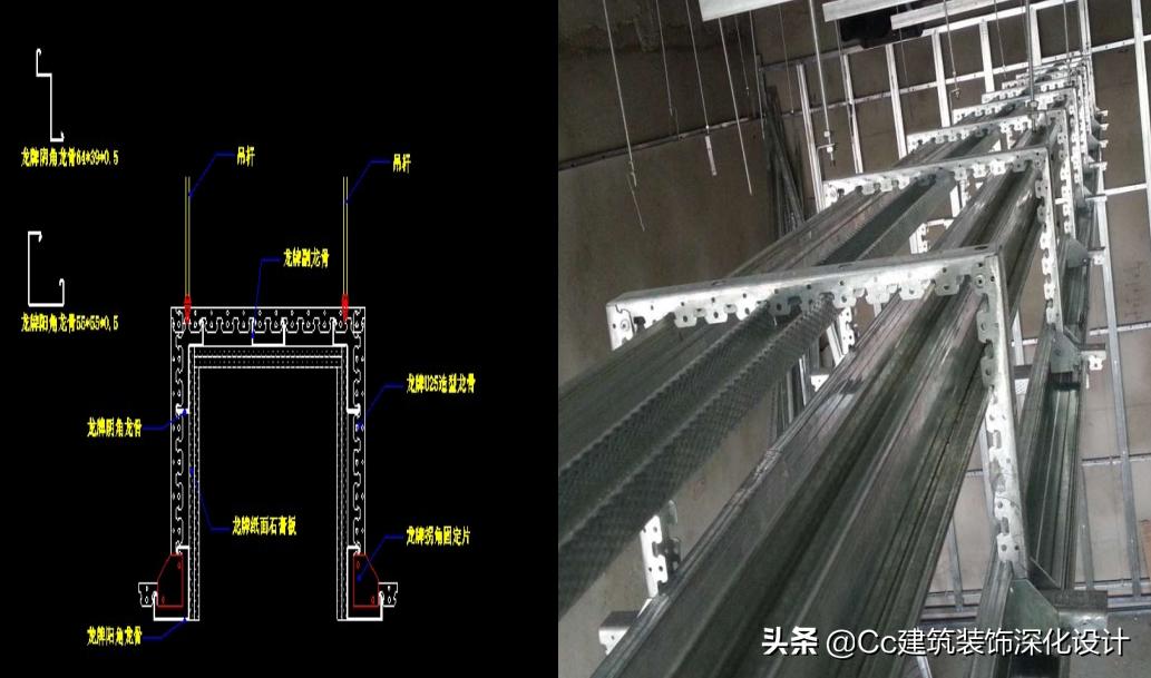 「北新建材」全轻钢龙骨跌级吊顶系统