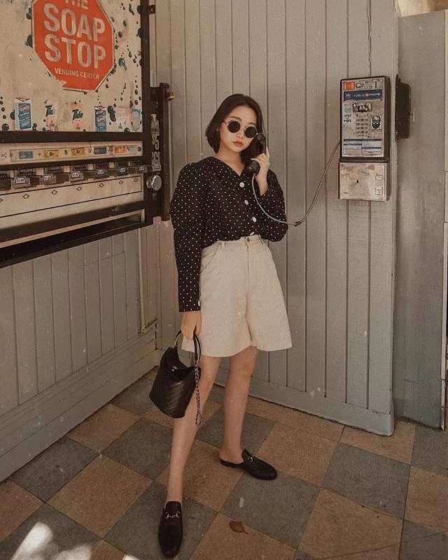 韩系女生超短裙穿搭,小短裙小姐姐夏季