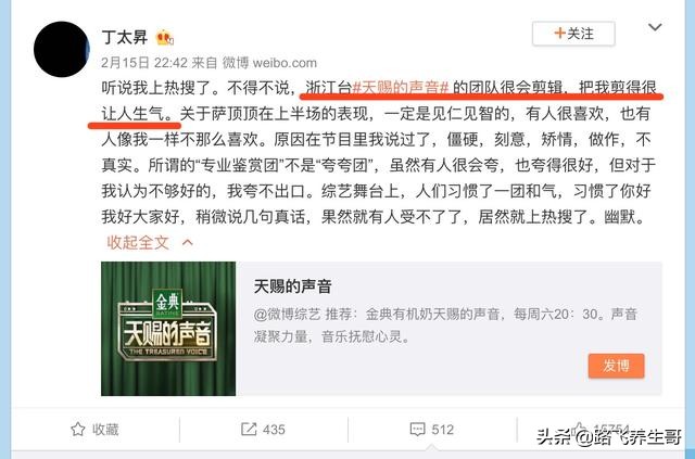 萨顶顶和丁太升对话,丁太升微博评价萨顶顶