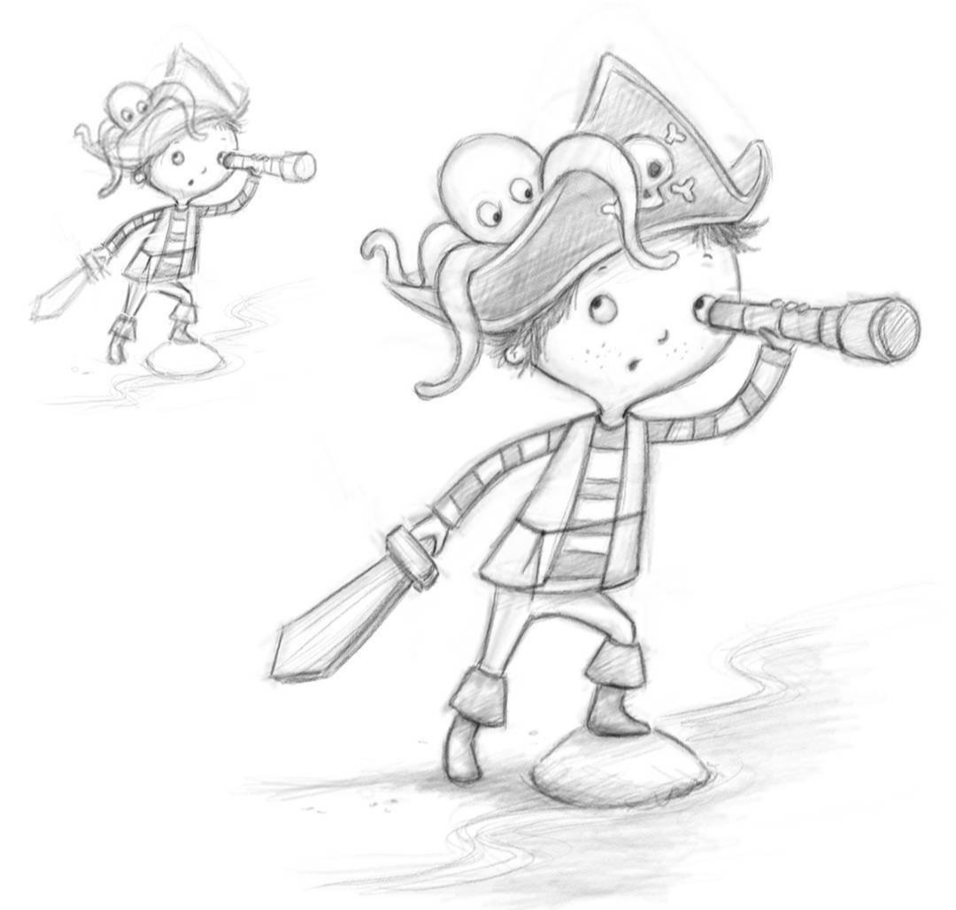 插画手绘初学者入门控笔临摹图,一组彩铅简笔画适合初学者