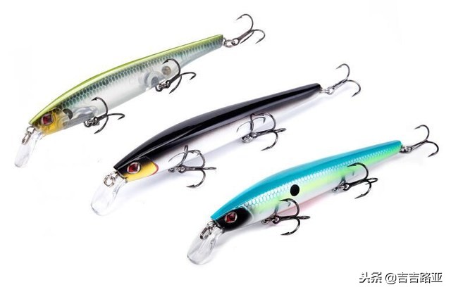 路亚新手入门教程路亚上饵,最常用的三种路亚拟饵