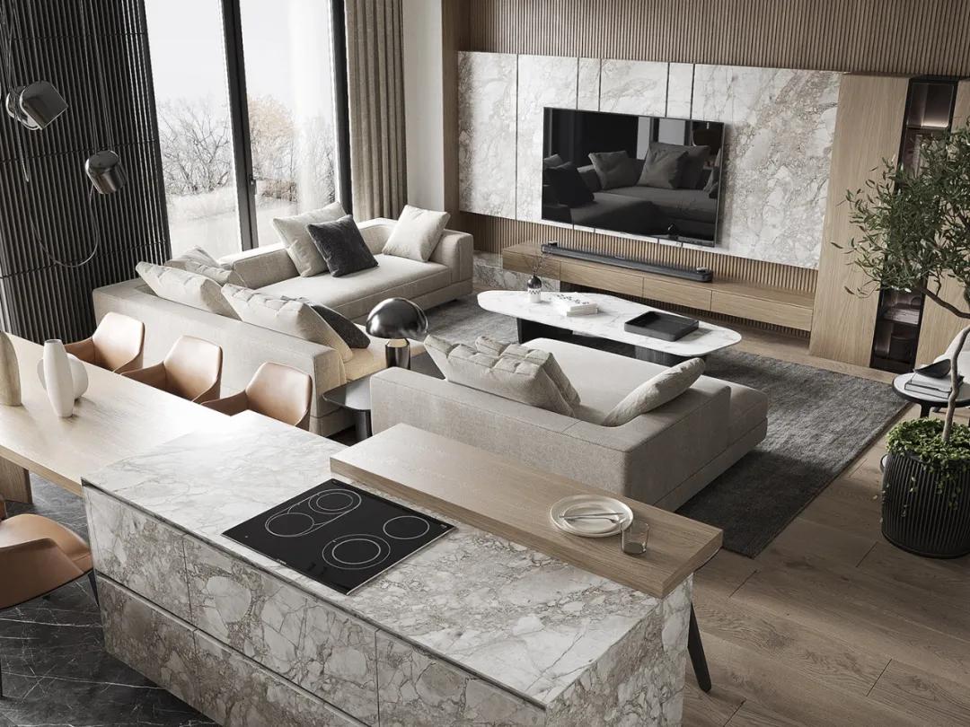 客厅装修设计高级感大气,客厅极简高级感设计