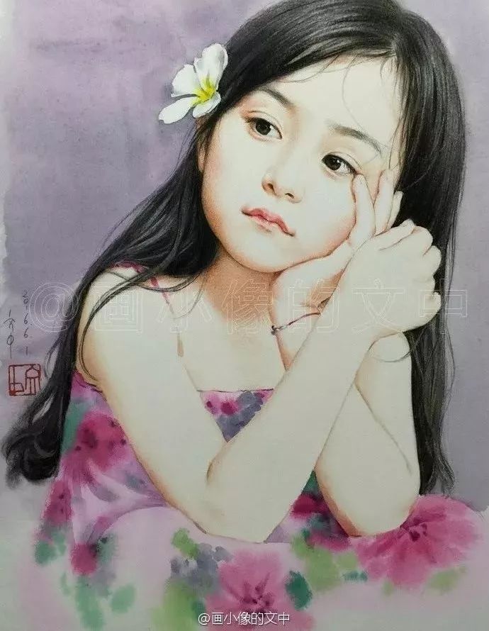 比起打印画,美院毕业的他,笔下这种彩铅水彩画才好看哭了~