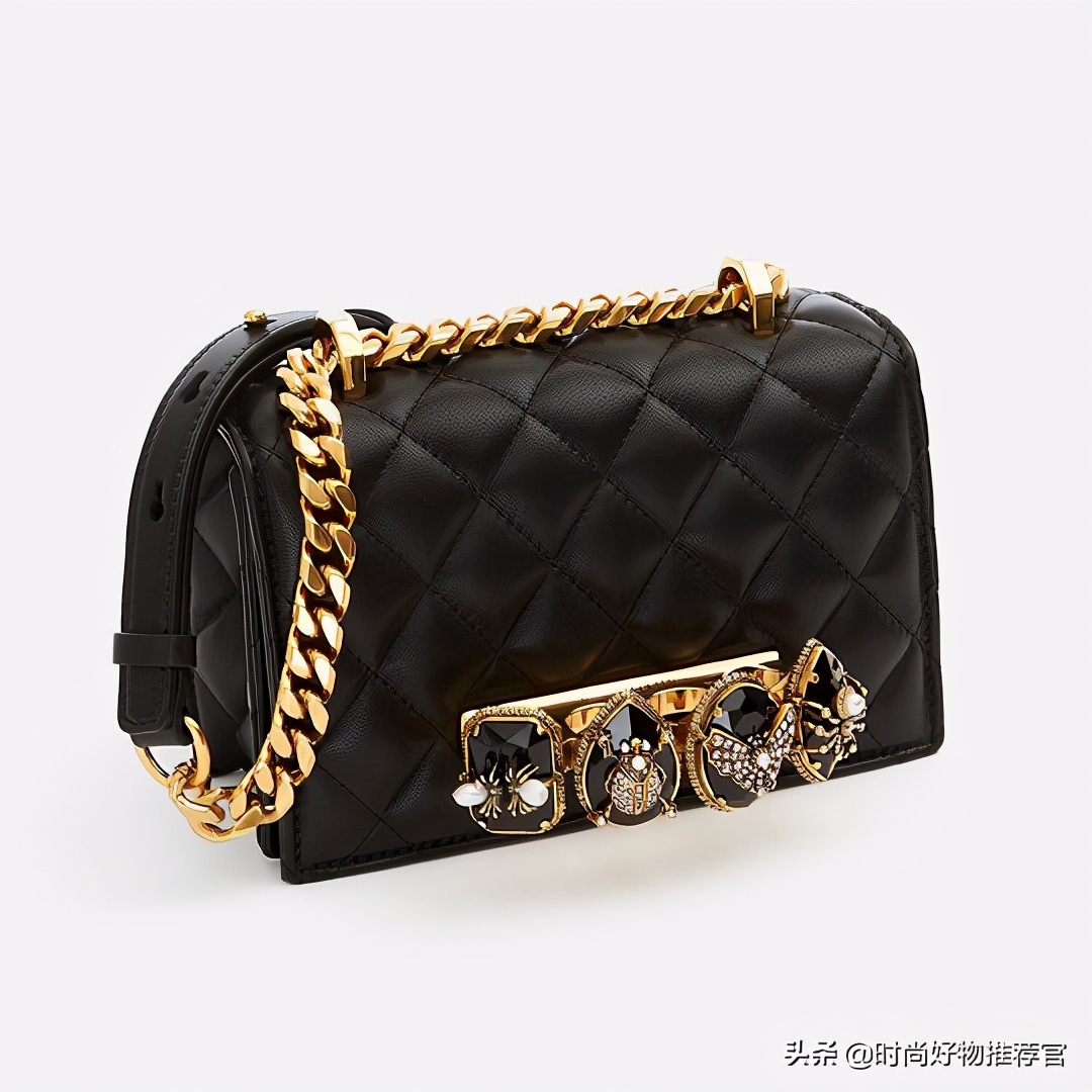 麦昆粉色包包,麦昆女包骷髅